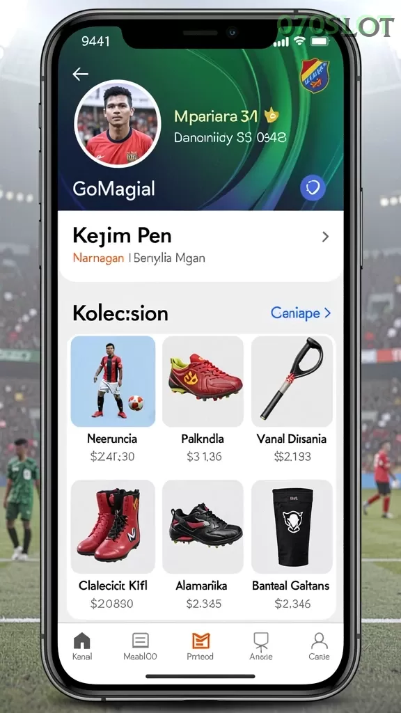 Cuplikan layar UNGUTOTO — menu navigasi